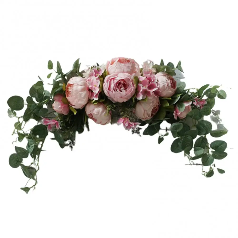 

Artificial Flower Wreath Door Threshold Garland Home Wedding Party Wall Decor