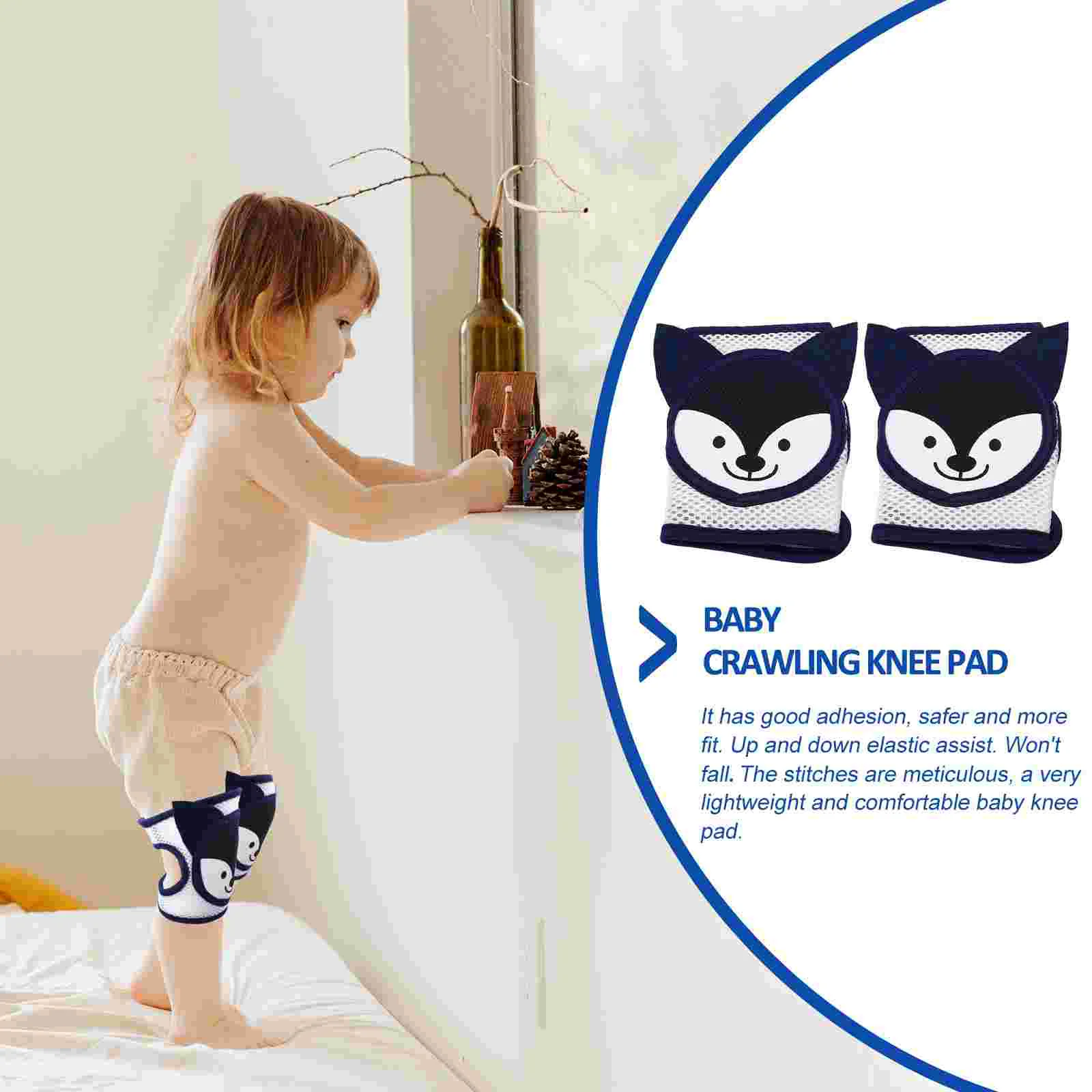 2 Pcs Knee Pads for Kids Toddler Protectors Non-slip Polyester Toddlers Crawling