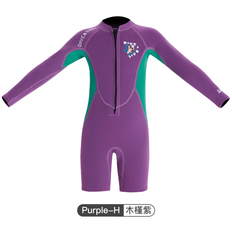 Kids Wetsuits 2.5mm Neoprene Full Shorty Suits Surfing Swimming Diving Keep Warm in Cold Water Long/Short Sleeve Swimsuit 2