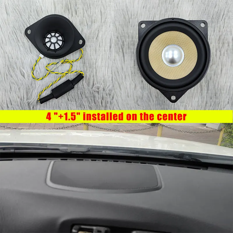 BMW 3 시리즈 F30 F32 F33 F34 F36 용 경적 도어 스피커 시트 서브우퍼 플러그 앤 플레이 DSP 앰프 음악 경적 베이스 트위터 키트