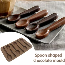 

Cake Mold Good Quality DIY Chocolate Six Spoons Mould Mold Silicone Baking Cake Decorating Topper Candy