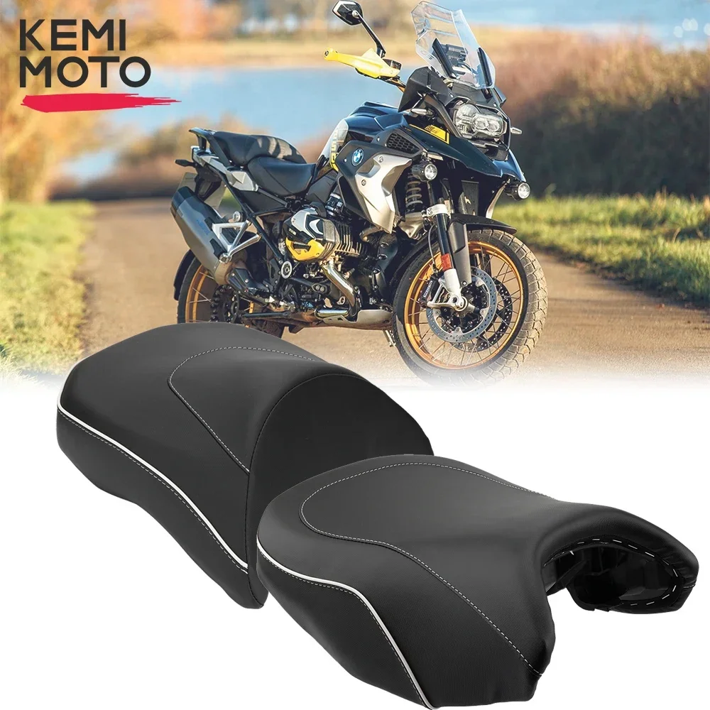 For BMW R1200GS R1250GS Adventure Motorcycle Seat Cushions Motorcyclist Front Rear Seat Pillion Cushion Camelback Model KEMiMOTO