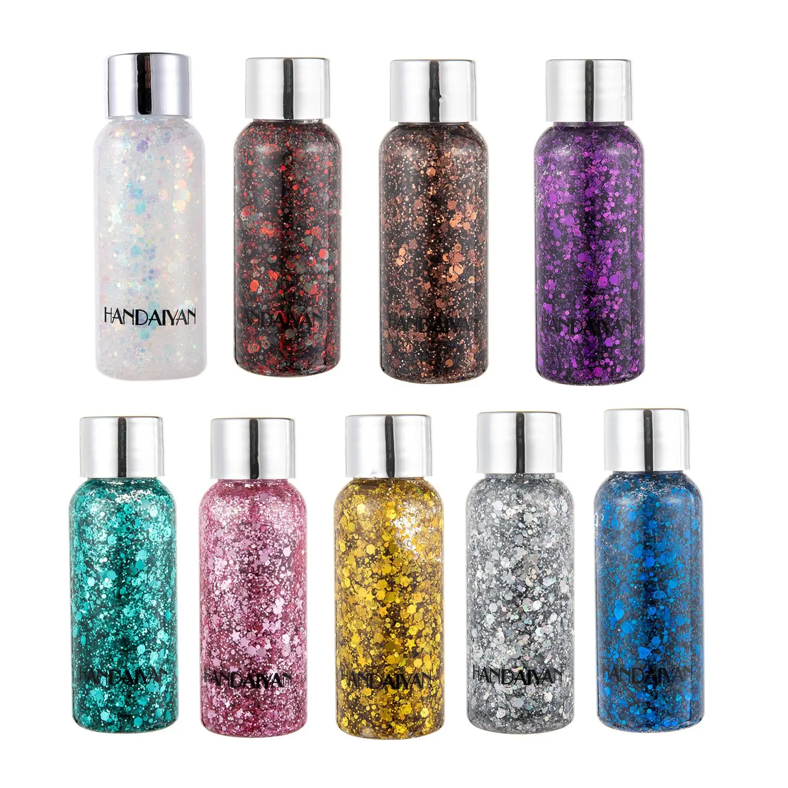 Waterproof Mermaid Body Glitter Gel Long Lasting Liquid Eyeshadow With Large Sequins For Hair And Body N2e1 4