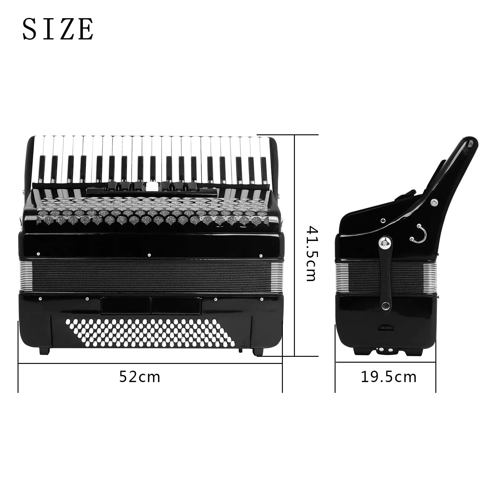 IRIN 41 キー 120 ベースアコーディオンコンサーティーナ