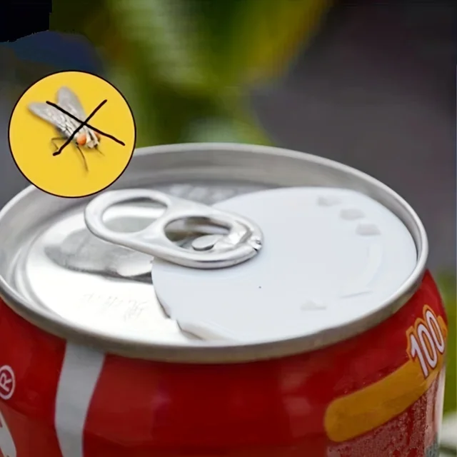 5 Pieces Can Lid Can Sealer Beverage Can Cap Can Protector Barricade Soda Cap Sealer Plastic Beer Drink Lid Protector for Beer J 4