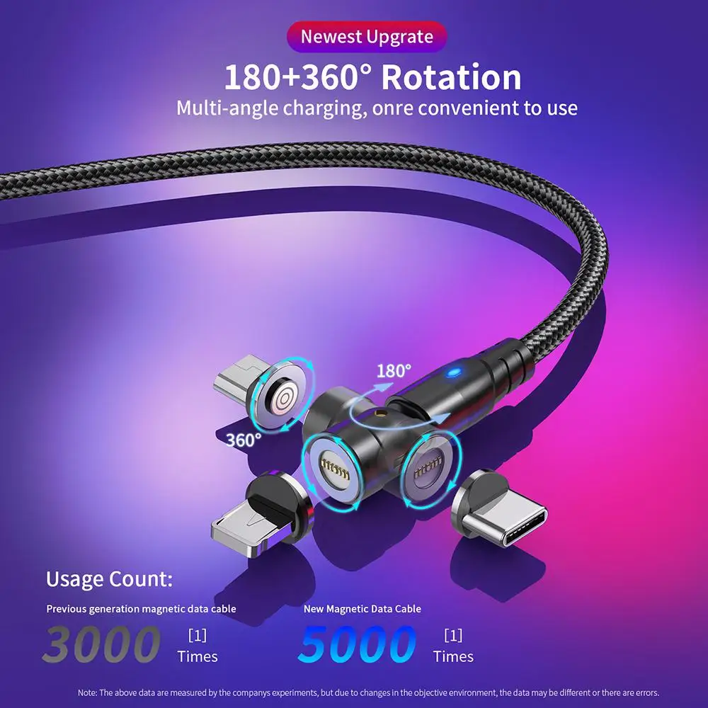 Tanio Kabel magnetyczny 60W szybkie ładowanie 4.0 USB