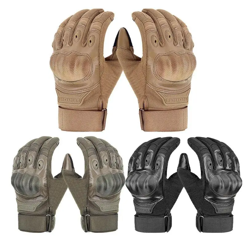 

Motocross Full Finger Gloves Motorcycle Knuckle Protection Gloves Motorbike Thermal Outdoor Full Finger Gloves For Off Road
