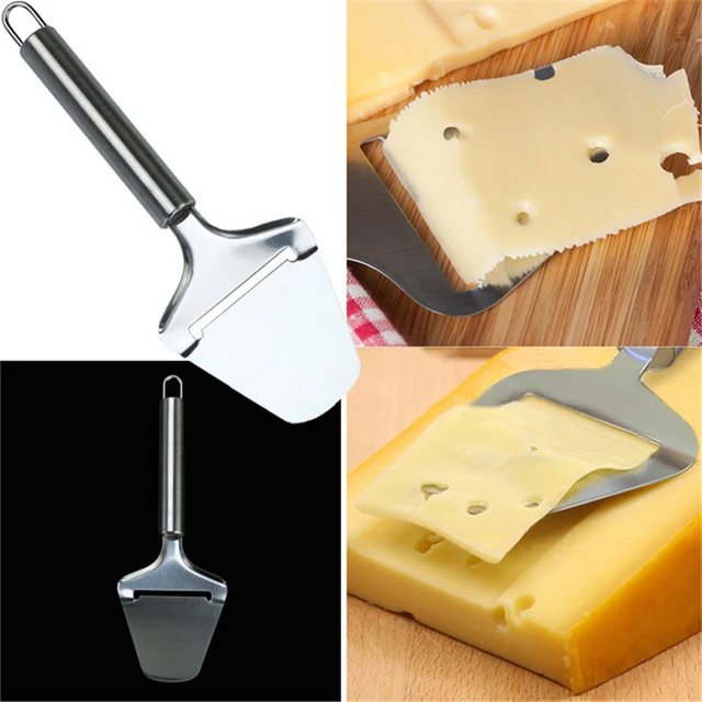 Rebanador de queso de acero inoxidable, rallador de queso, cortador de  pastel, mantequilla, Chocolate, Pizza, pala, herramientas de cocina de alta  calidad - AliExpress