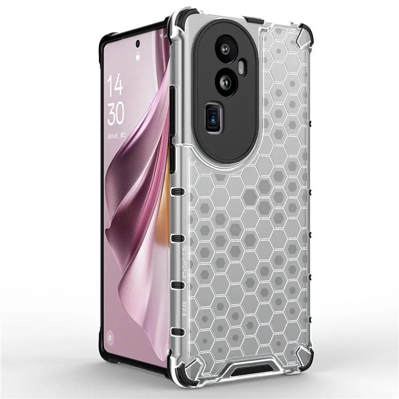 

For OPPO Reno10 Pro Plus Case Reno10 Pro+ Reno10 Pro Cover 6.74 inch Shockproof Honeycomb Hard PC Protection Bumper For Reno10