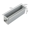 1 Pcs Aluminium Alloy Square Bread Loaf Pan With Center Tube DIY Cake Tools Non-Stick Flowing Heart Cake Bread Mold 2