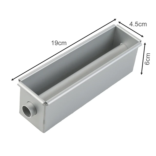 1 Pcs Aluminium Alloy Square Bread Loaf Pan With Center Tube DIY Cake Tools Non-Stick Flowing Heart Cake Bread Mold 2