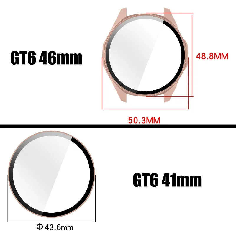 Premium Tempered Glass + PC Protective Case with Screen Protector Frame Bumper Cover