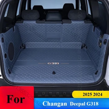 Tappetino per bagagliaio per auto per Changan Deepal G318 2025 2024 in pelle impermeabile tappetino per bagagliaio posteriore per auto fodera per pavimento tappeto protettivo interno