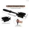 1pc Meat Chopper Heat Resistant Pulverizer Suitable  Hamburger Meat Ground Beef Smasher Shredder Meat Masher Grinder 1