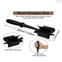 1pc Meat Chopper Heat Resistant Pulverizer Suitable  Hamburger Meat Ground Beef Smasher Shredder Meat Masher Grinder 1