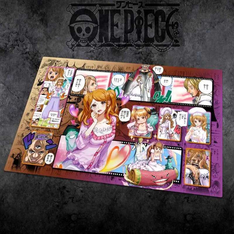 Opcg Anime One Piece Playmat Luffy Marshall D Teach Playmat Card Play Against Table Mat Trading Card Game Mat Dedicated Op7-9 anime trading card mat
