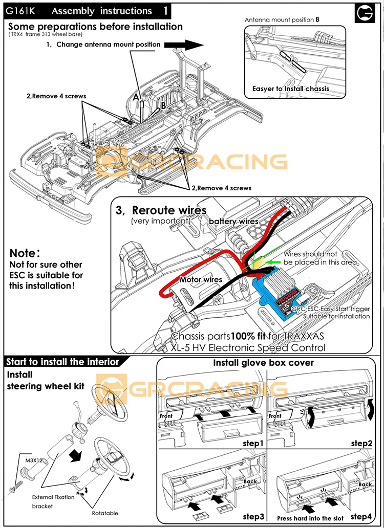S7ca3cebfc0c54e7a9abe089de4c368d3I TRX4 쉐보레 블레이저 인테리어 컨트롤 시트 DIY 1/10 RC