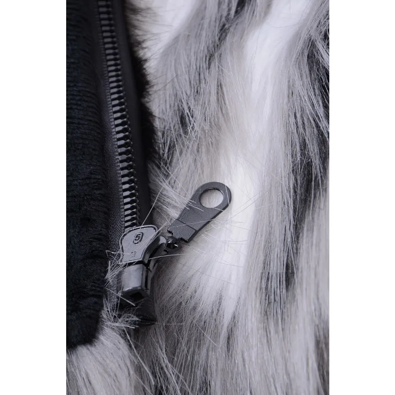 Luxury Brand Hooded Fur Coats Men Fleece Lined Thicken Warm Long Sleeve Autumn Winter Faux Fur Coat Snow Clothes Casual Fashion