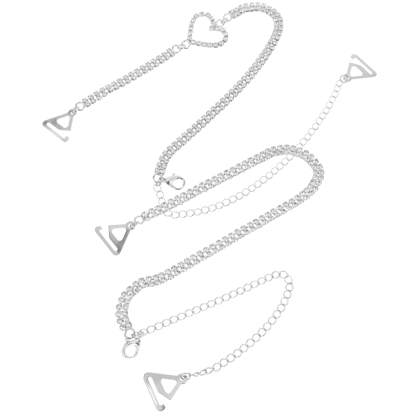 

Rhinestone Straps Good for Dress Rhinestones Chain Invisible Replacement Metal