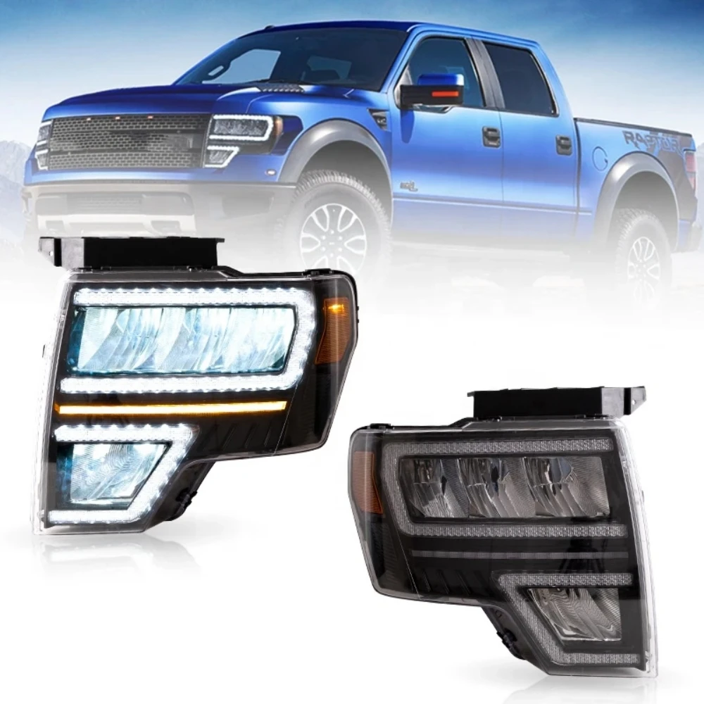 

Car LED Headlight Assembly For Ford F150 2009-2014 Start Up Animation DRL Raptor Front Lamp LED Headlights Assembly