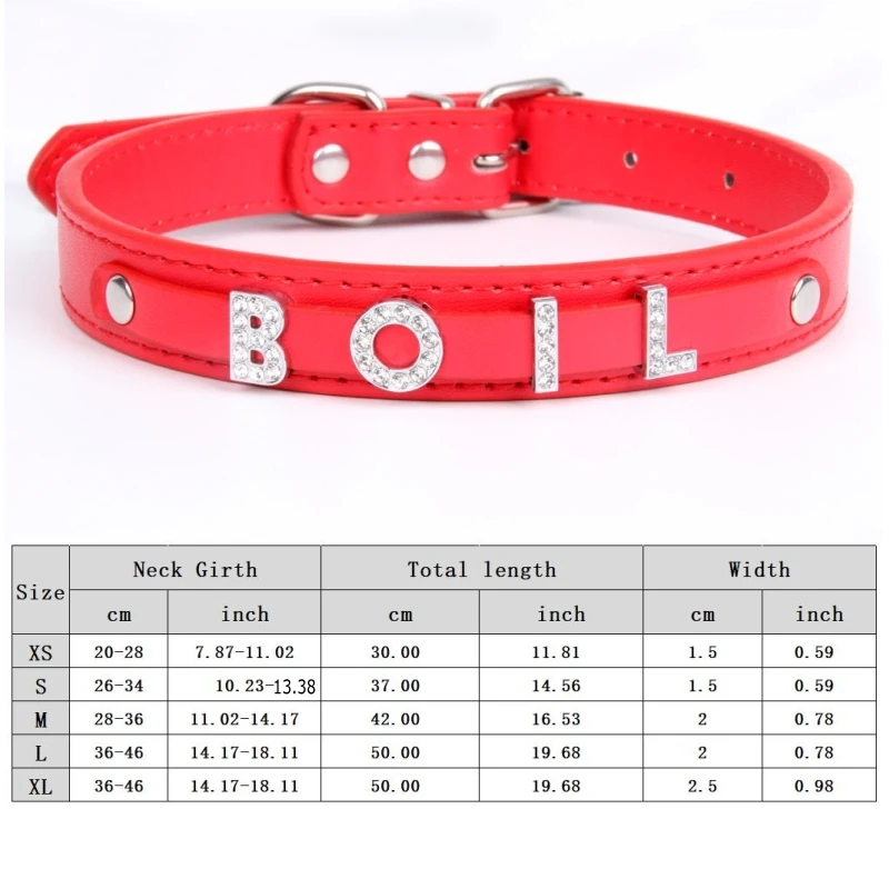 Collare Personalizzato Per Cani Di Piccola Taglia Chihuahua Collari Per Cani Con Strass Bling Cani Da Compagnia Personalizzati Gratui Gatti Nome Charms Accessori Per Animali Domestici - Foto 4