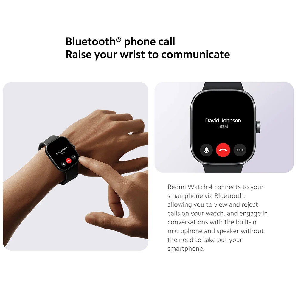 ۷ι  Redmi Watch 4 ʴ 1.97 ġ AMOLED ÷,  ȭ ȭ, Ʈ  ͸, GPS GNSS Ʈġ