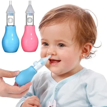Silicone Baby Nasal Aspirator Suction Pump Infant Nose Cleaner Children Kids Soothing Nose Cleaning Device Nasal Cleaning Tools