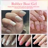 BORN PRETTY 15ml Milky Pink Rubber Base Gel Nail Polish Glitter Semi-Permanent Varnish Soak Off Self Leveling UV LED Polish 4