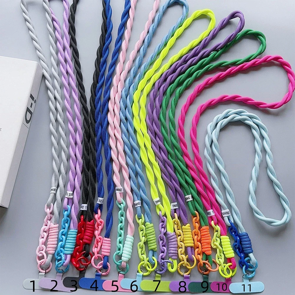 Handwoven Unisex Crossbody Mobile Lanyard - Sturdy, Durable, and Stylish Korean Design