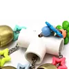 Parrot Bite Toy Four Corner Stainless Steel Parrot Bite Soup Spoon String Toy Puzzle Swing Hanging Ring Bird Toy 3