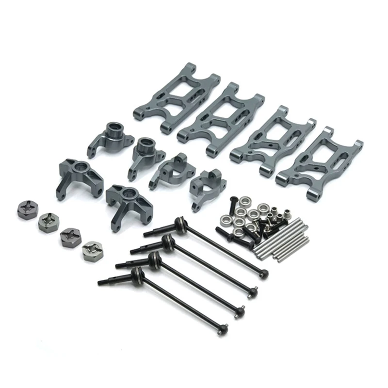 

Для 1/14 Wltoys 144001 124017-16-18-19 Радиоуправляемый автомобиль, обновленные запасные части, поворотный рычаг, Кубок руля, CVD и т. д. комплект из 8 шт.