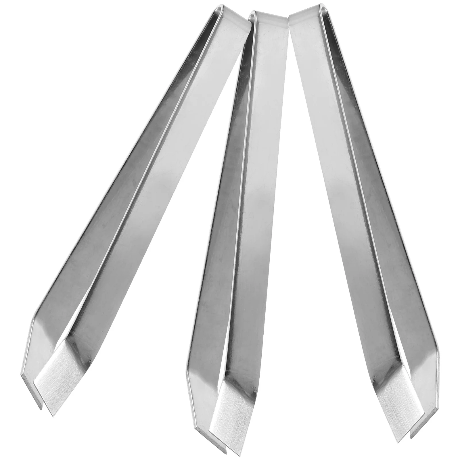 

3Pcs Stainless Steel Slant Tweezers Hair Remover Tool Meat Hair Tweezers Debone Salmon Bass Catfish