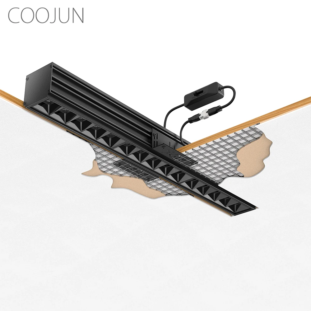 Coojun led rahmenloser Kühlergrill Scheinwerfer Einbau magnetisches Schienen licht cct schaltbar 0-10V/Triac dimmbare Lampen 15w 110v-240v