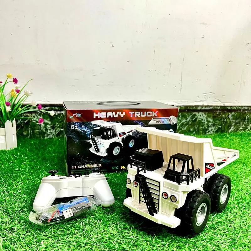 1/24 Scale RC Dump Truck and Excavator Toy 11 Channels Lights  Horn Sounds Perfect Kids Birthday Gift 4