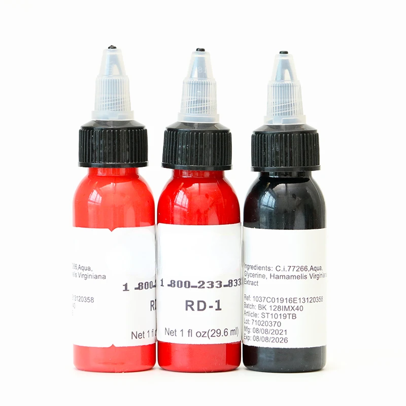 30ml Brand Professional Tattoo Ink Pigment For Body Safe Rave Natural Permanent Makeup Tattoo Machine Supplies