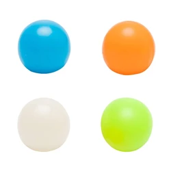 5 Pcs/set Sticky Ceiling Balls Glowing in the Dark, Stress Relief Decompression Toy for Kids Adults