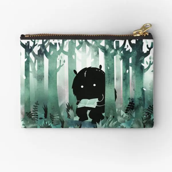 

A Quiet Spot In Green Zipper Pouches Coin Underwear Cosmetic Panties Wallet Money Women Pocket Packaging Key Bag Socks Pure Men