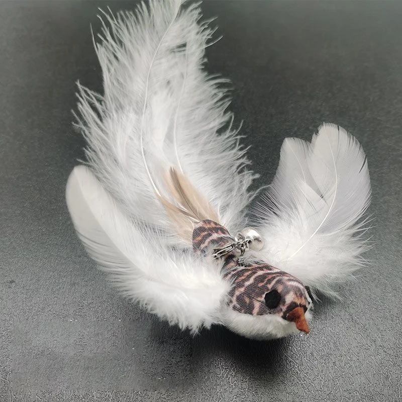 tough dog toys Cat Teaser Simulation Bird Interactive Toy Funny Feather Bird with Bell for Kitten Playing Wand with Sucker Toy Cat Accessories laser pointer for cats Toys