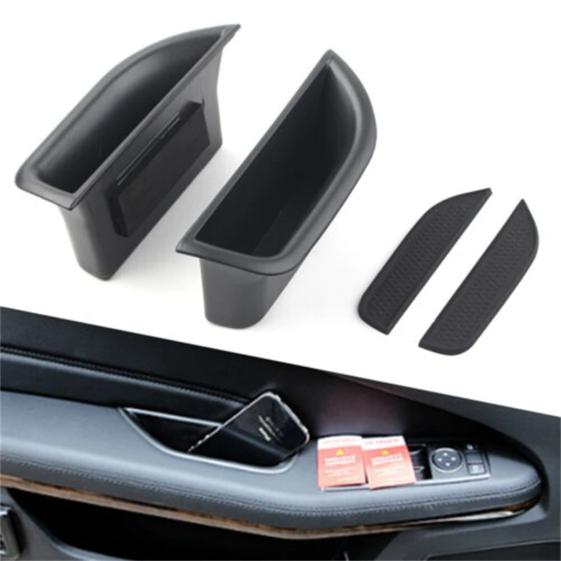 2pcs Car Front/Rear Door Storage Box Organizer Container Holder