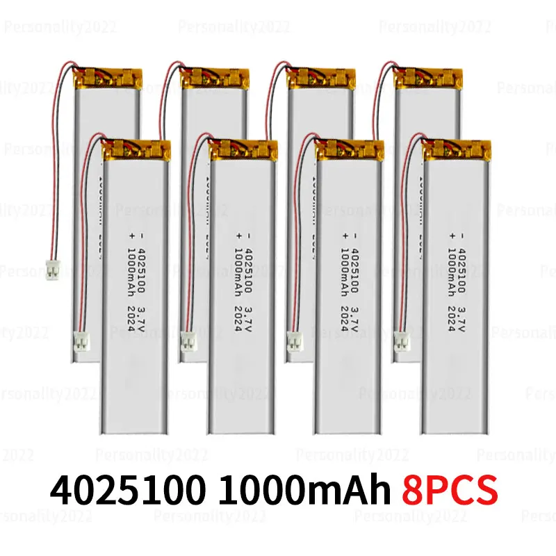 Batteria Ricaricabile Lipo 3.7V 1000mAh Modello 102050 Con Connettore JST PH2.0