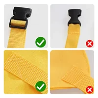 Sangle de repas pour bébé, harnais de siège Portable pour enfant, sangle de repas pour bébé, empêche la chute du bébé, rangement Portable pliable 4