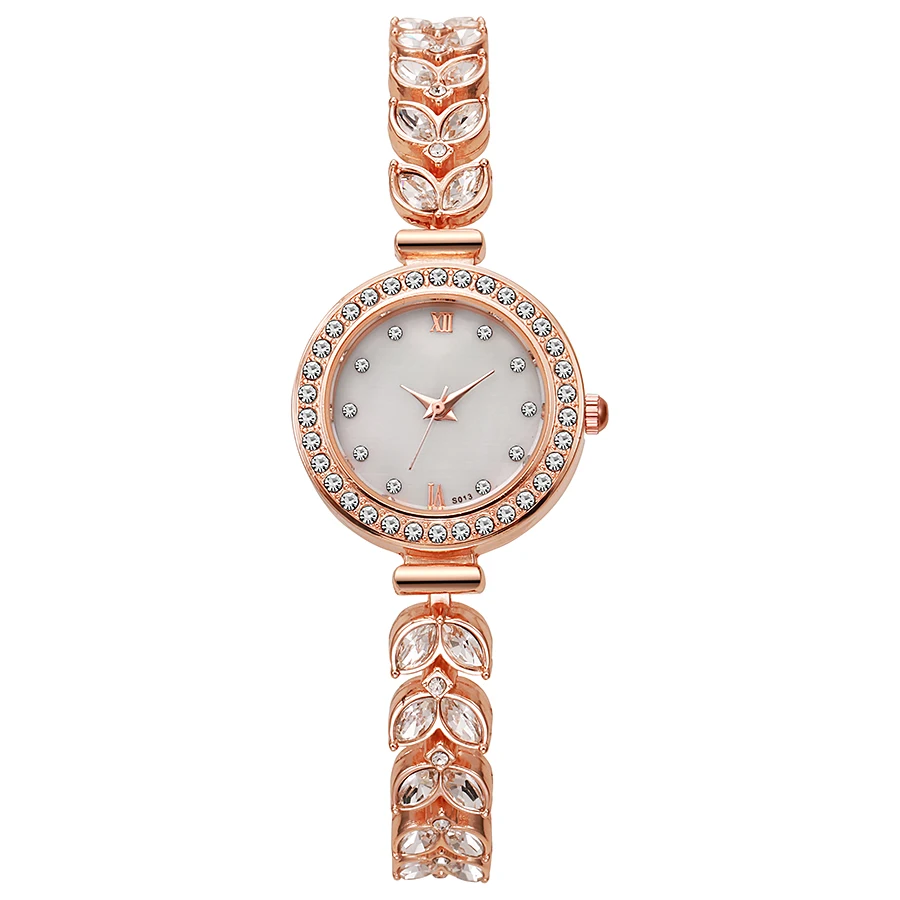 

New foreign trade popular wheat-ear bracelet watches diamond-studded women's quartz watches