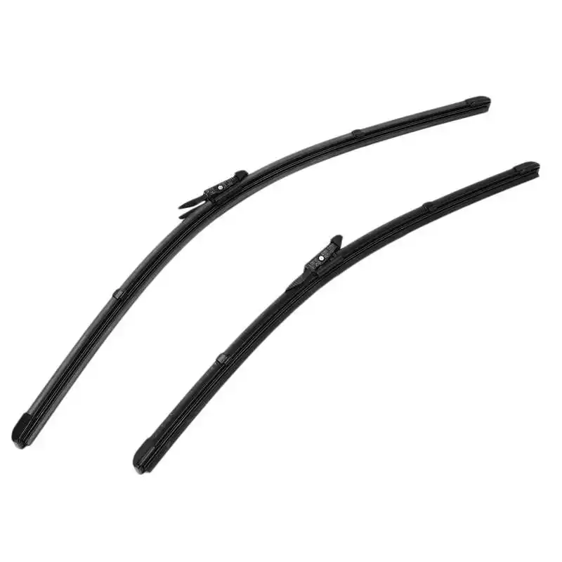 Front Wiping Blades Steel Spring Uniform Contact Low Noise Windscreen