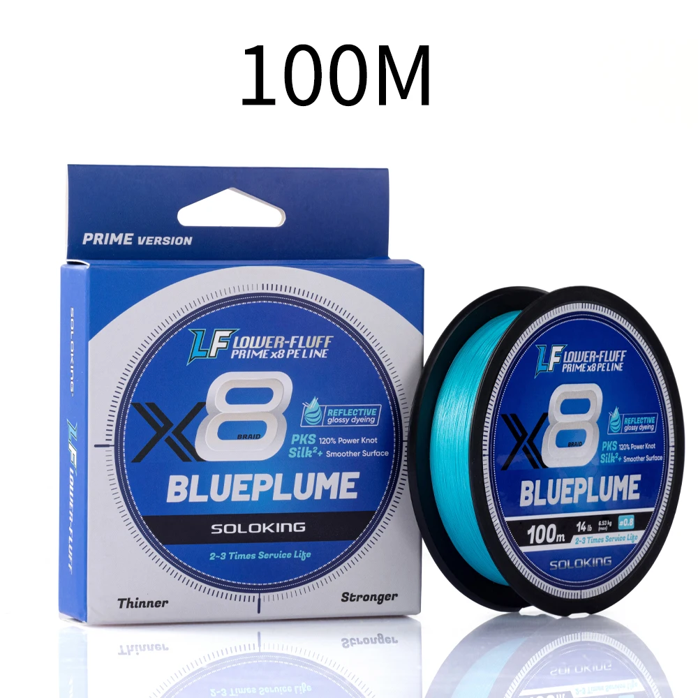 SOLOKING Braided Fishing Line X8 Strands 100m/150m Super Smooth PE