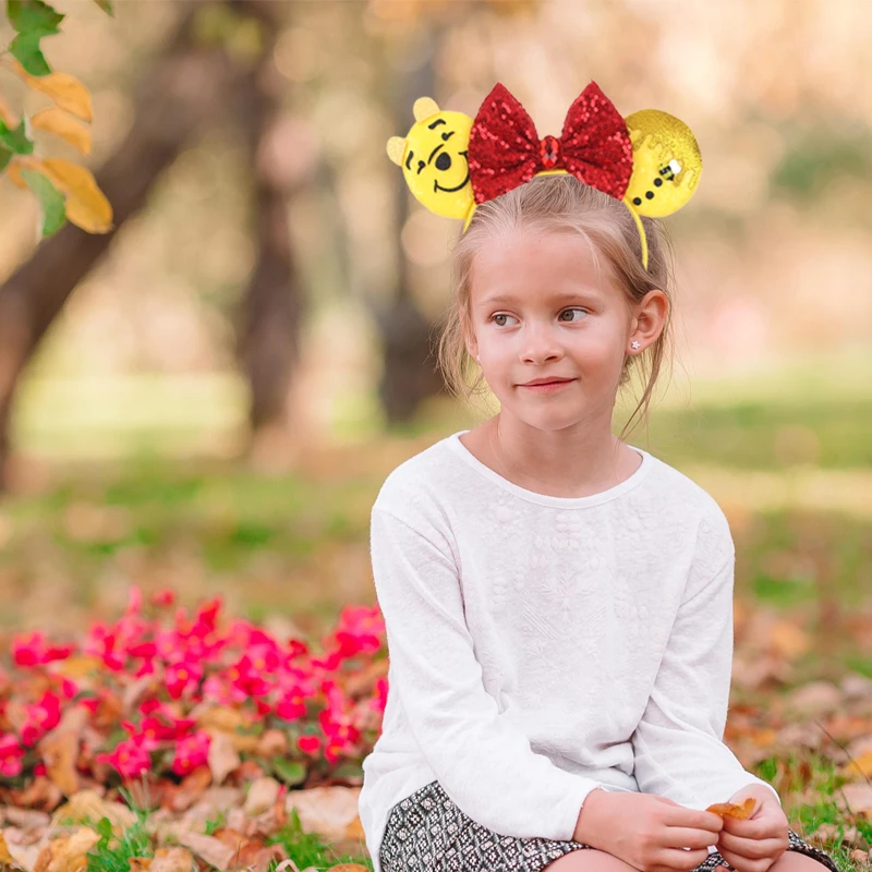 NEW Sullivan Disney Ears Headband Monster Inc Minnie Mouse Hairband Women Cartoon Character Cosplay Hair Accessories Kids Party