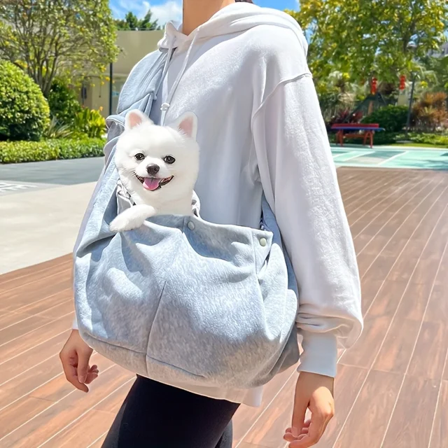 Outdoor Pet Carrier Bag - Adjustable Crossbody Shoulder Strap,Casual Pet Outing | Stylish Pet Bag | Comfortable Pet Transport 4