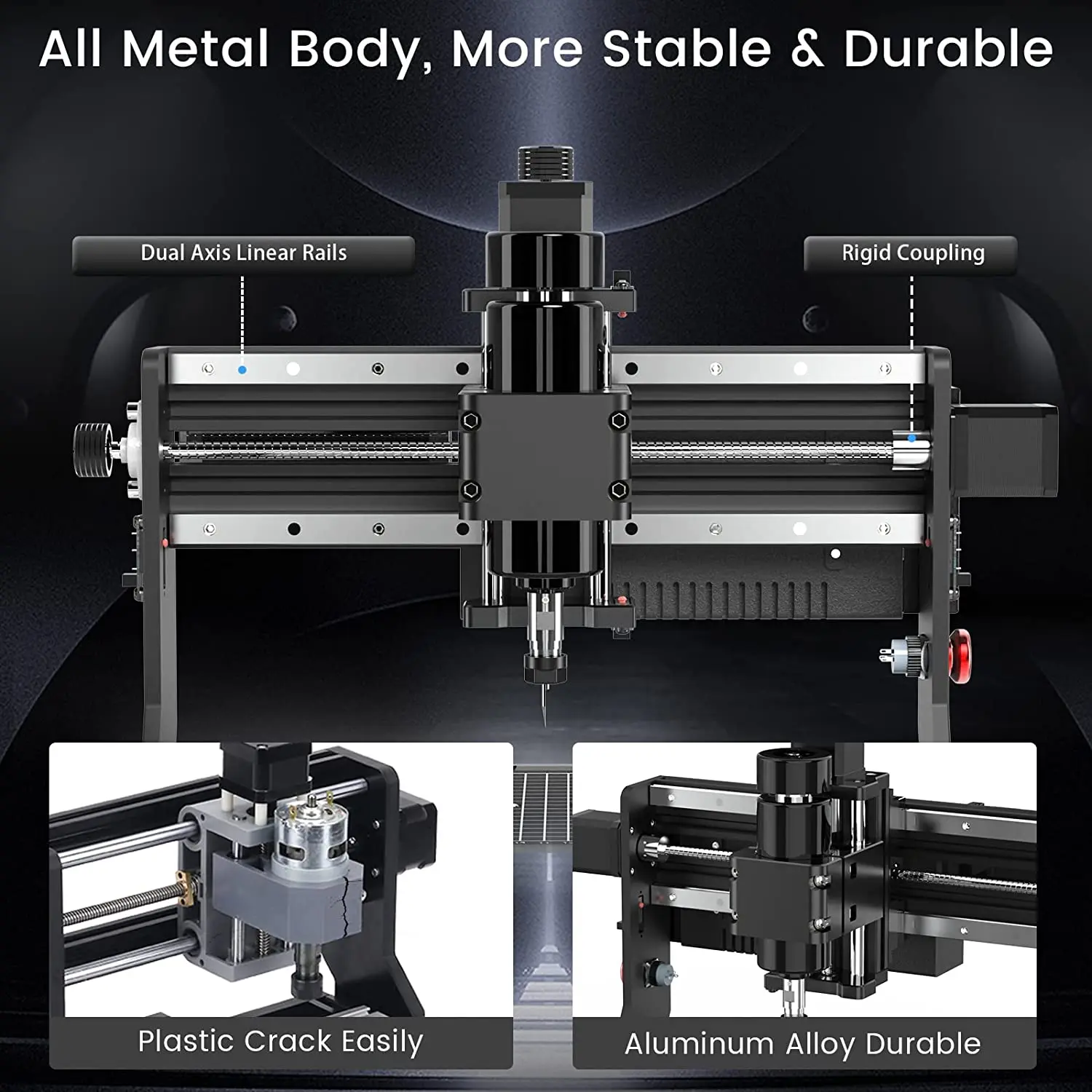 ​ 3 Axis Milling Machine CNC Wood Router 3020 Plus With 500W Spindle GRBL Control DIY Laser Engraving Machine Pcb Cutting Metal