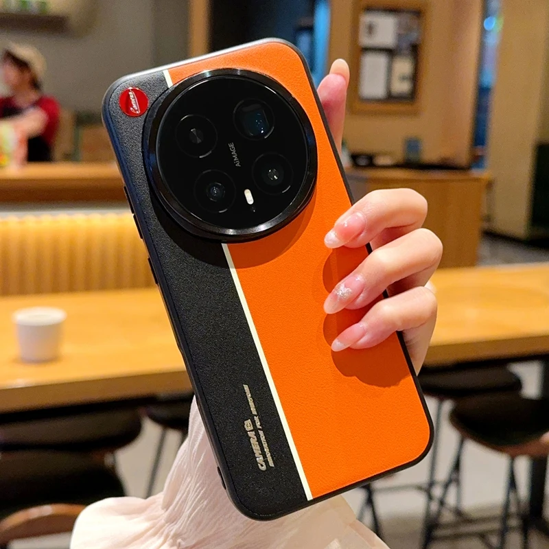 Fluorescent Color Leather Ultra-Thin Anti-Fall Shockproof Case