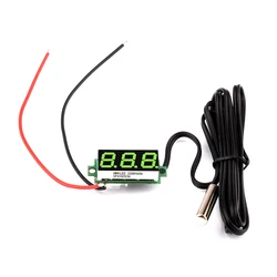 Compact All - Weather Digital Thermometer with Waterproof Metal Probe (Green)