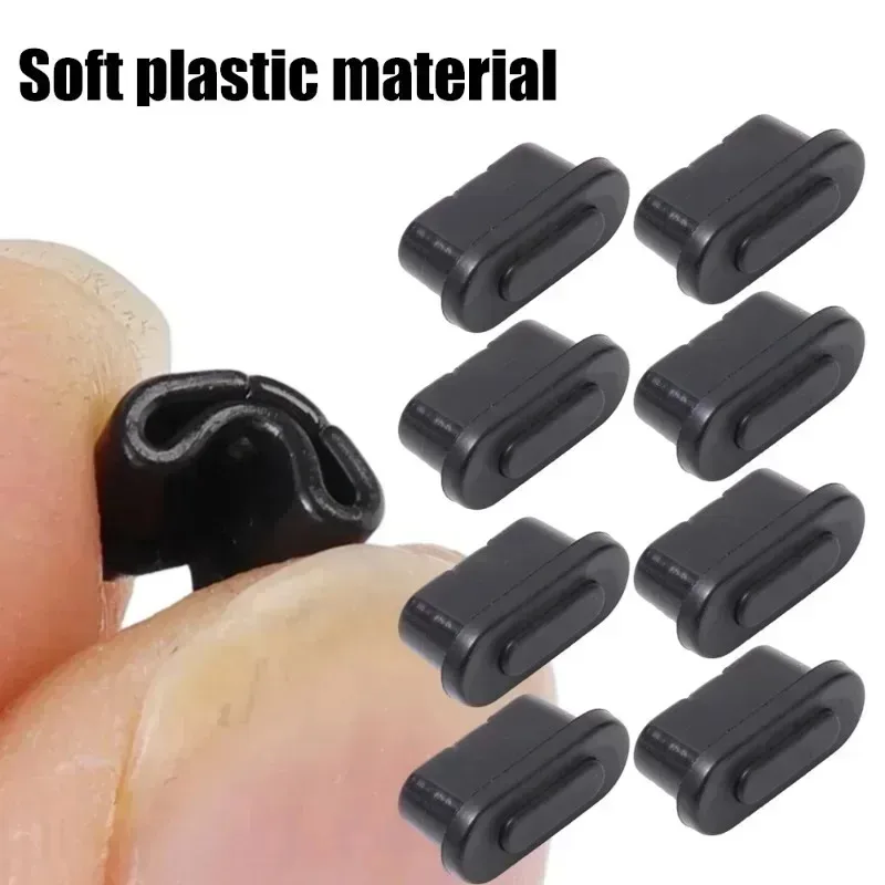 Type-C Dust Plug USB Charging Port Protector - Plastic Cover Smart Phone Accessory (10/1 Pack)